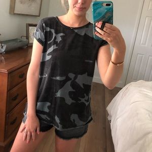 Free People Camo Tee